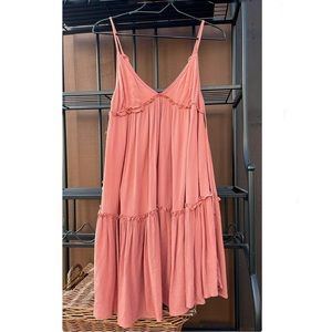 Peach Babydoll Dress
